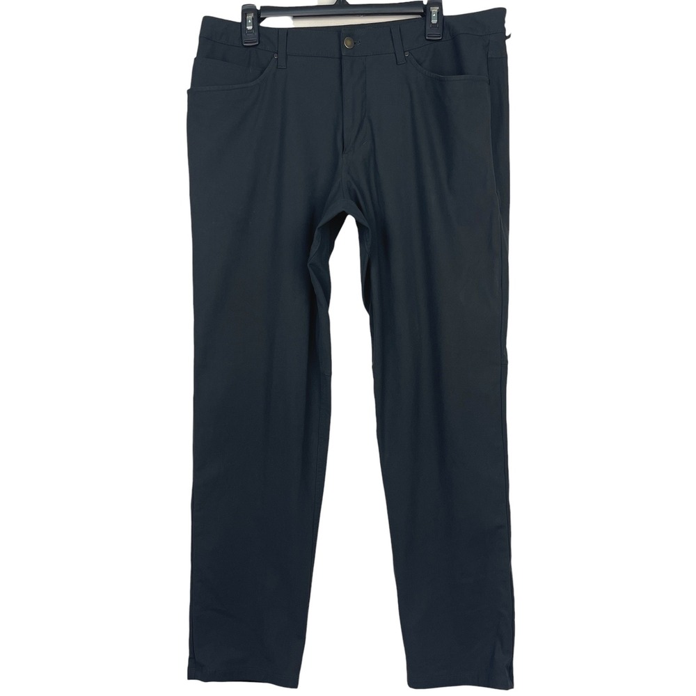 Lululemon ABC Pant Classic Warpstreme Mens 36x31 Commuter Obsidian Gray M5ADES